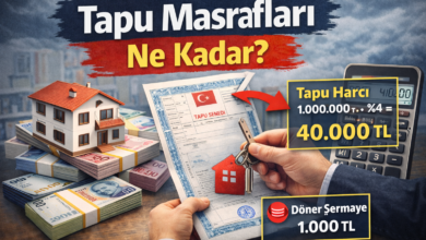 tapu masrafları ne kadar